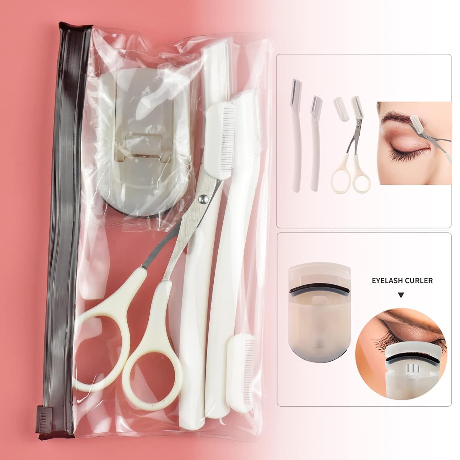 30Pcs Pink Makeup Brush Set — Sponges & Tools Included