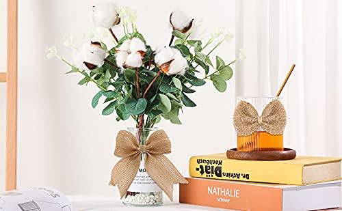 17pcs Handmade Burlap Bows — Rustic Lace Gift & Decor Set