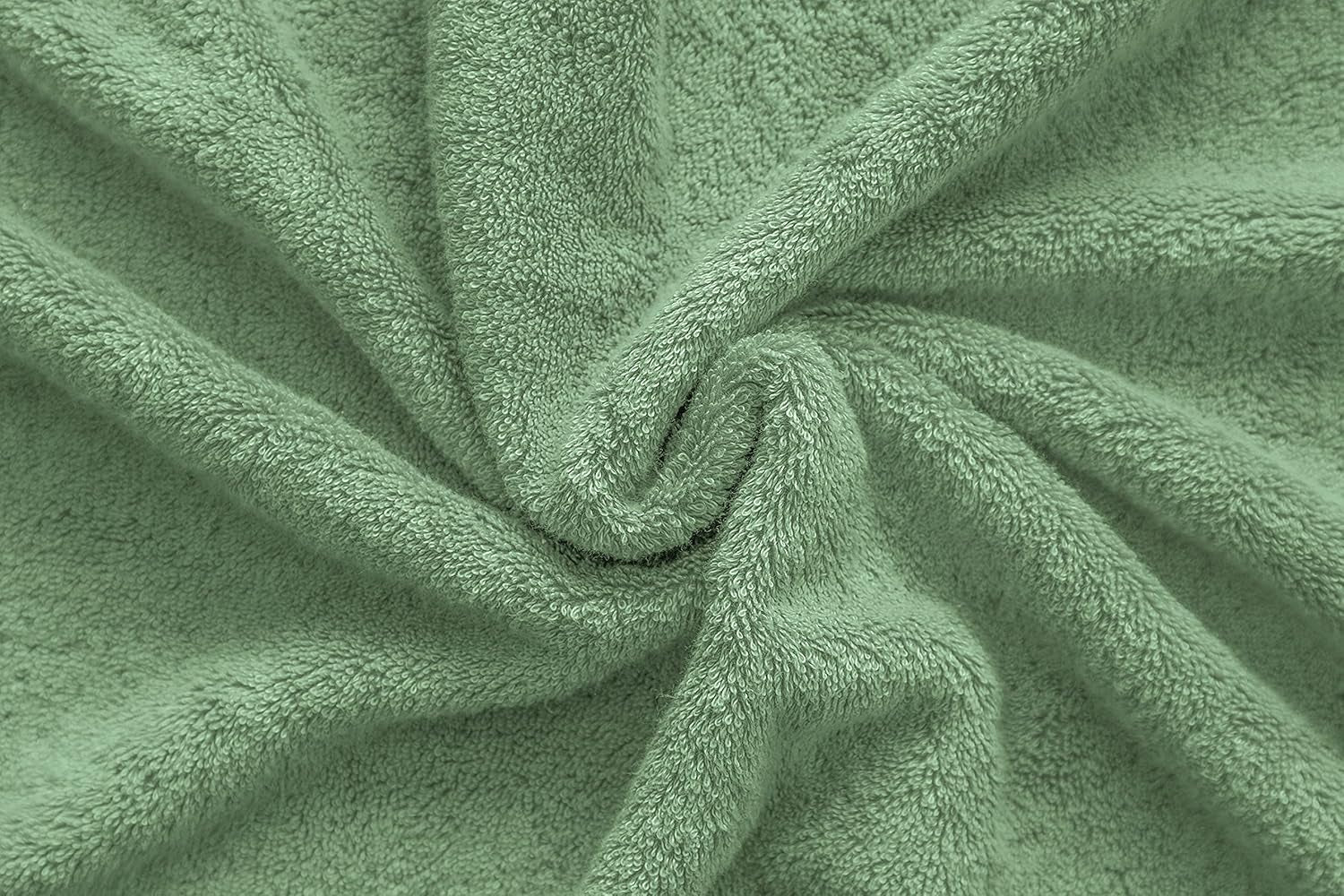 Hand Towels for Bathroom Set of 4, 100% Cotton Turkish Hand Towel Sets Clearance Prime, Soft Hand Face Towels, Sage Green Hand Towels