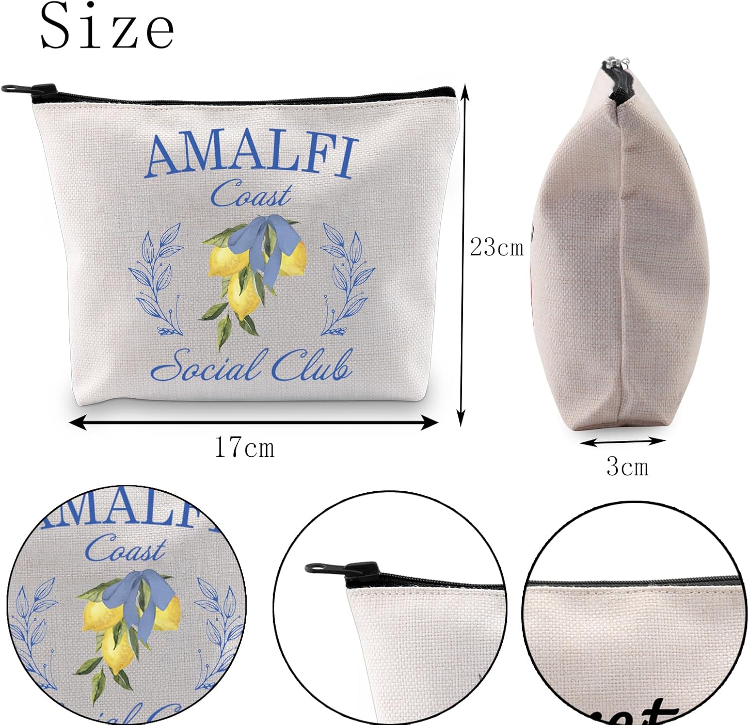 Amalfi Coast Travel Pouch for Women