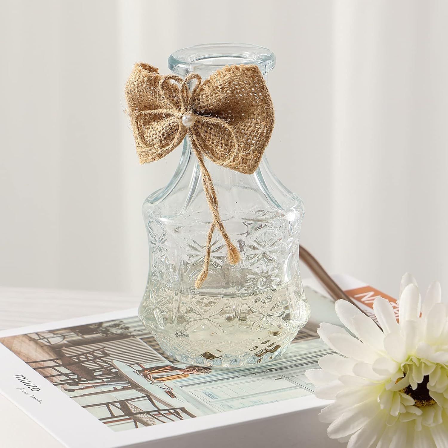 17pcs Handmade Burlap Bows — Rustic Lace Gift & Decor Set
