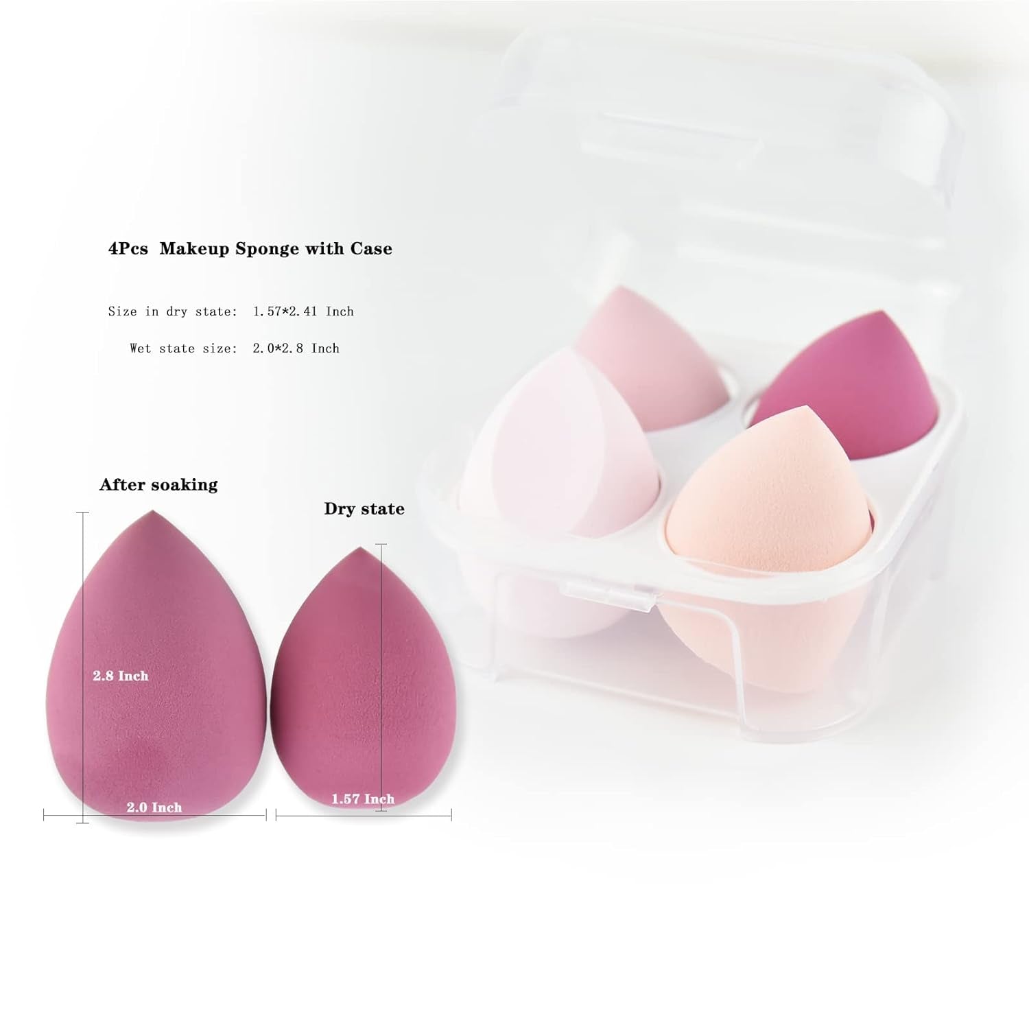 30Pcs Pink Makeup Brush Set — Sponges & Tools Included