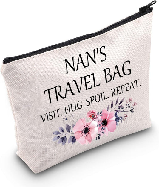 Nan’s Travel Cosmetic Bag – Gift for Grandma