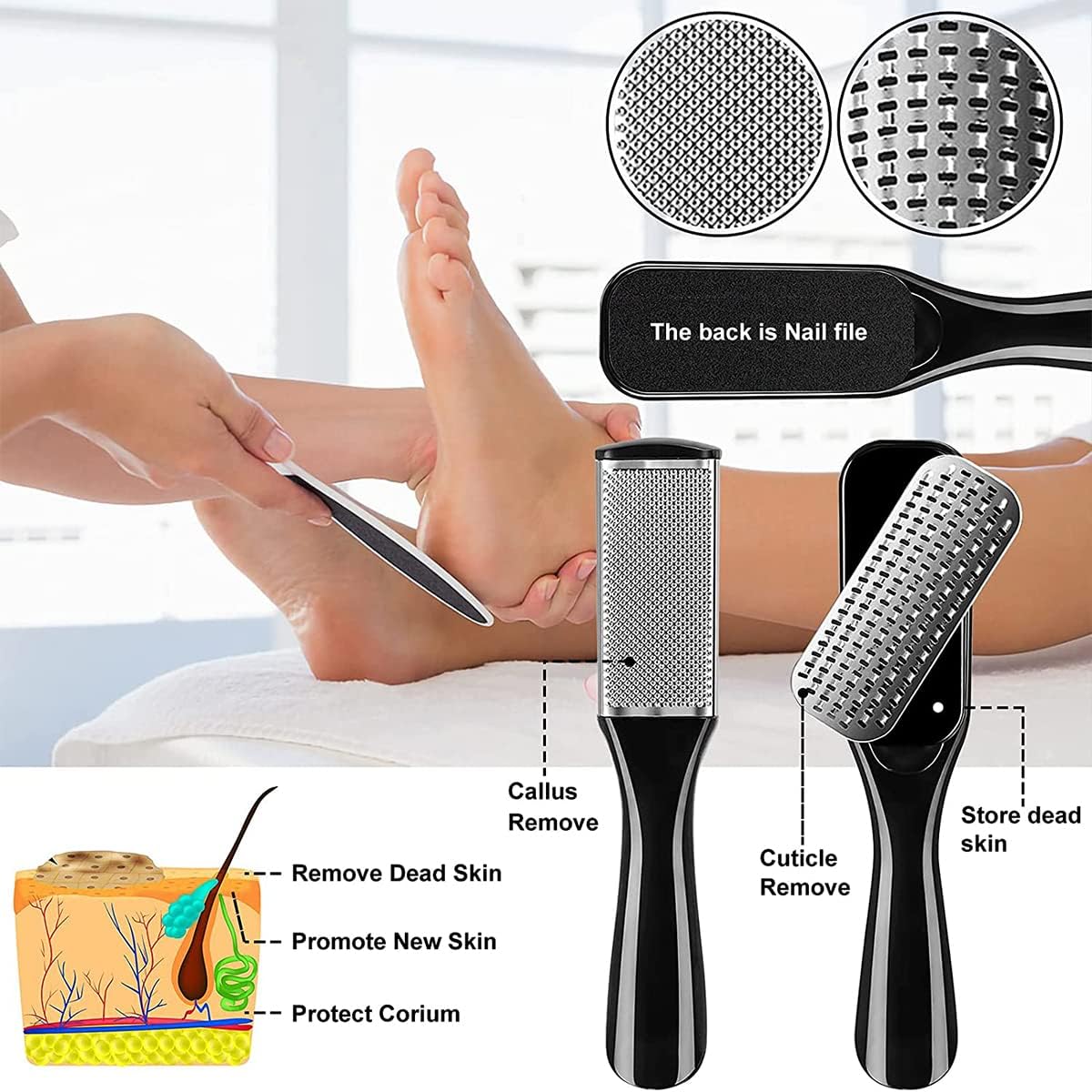10-in-1 Pedicure Foot Spa Kit – Callus & Dead Skin Remover