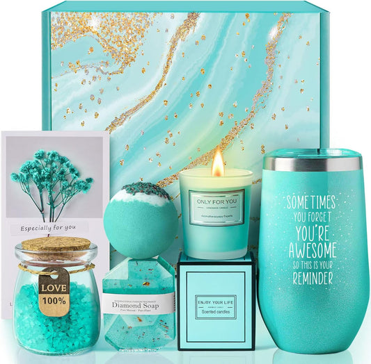 Gardenia Spa Gift Basket for Her — Inspirational Self-Care Set