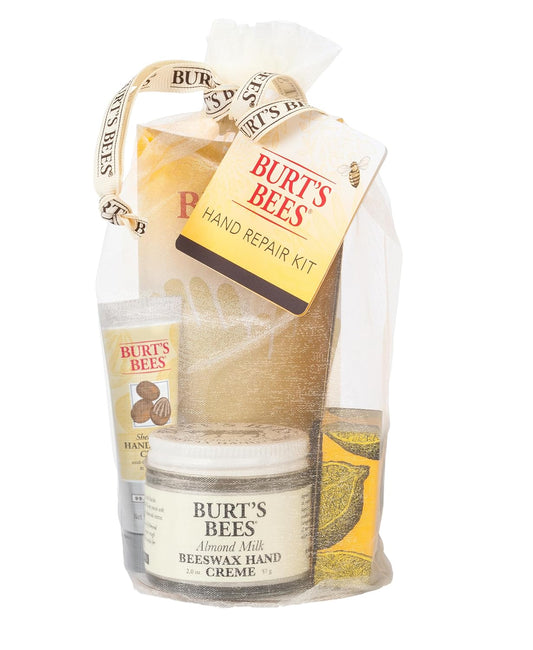 Hand Care Gift Set — 3 Creams + Gloves, Almond & Shea