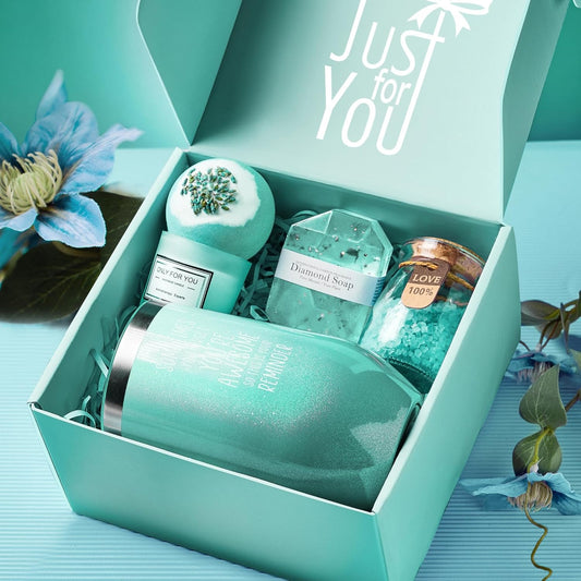 Gardenia Spa Gift Basket for Her — Inspirational Self-Care Set